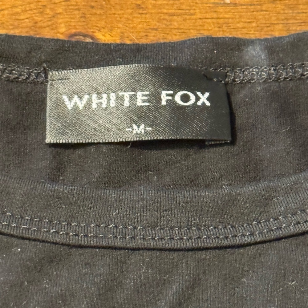White Fox Boutique Too Blessed Tee Black Size Medium - Picture 6 of 6